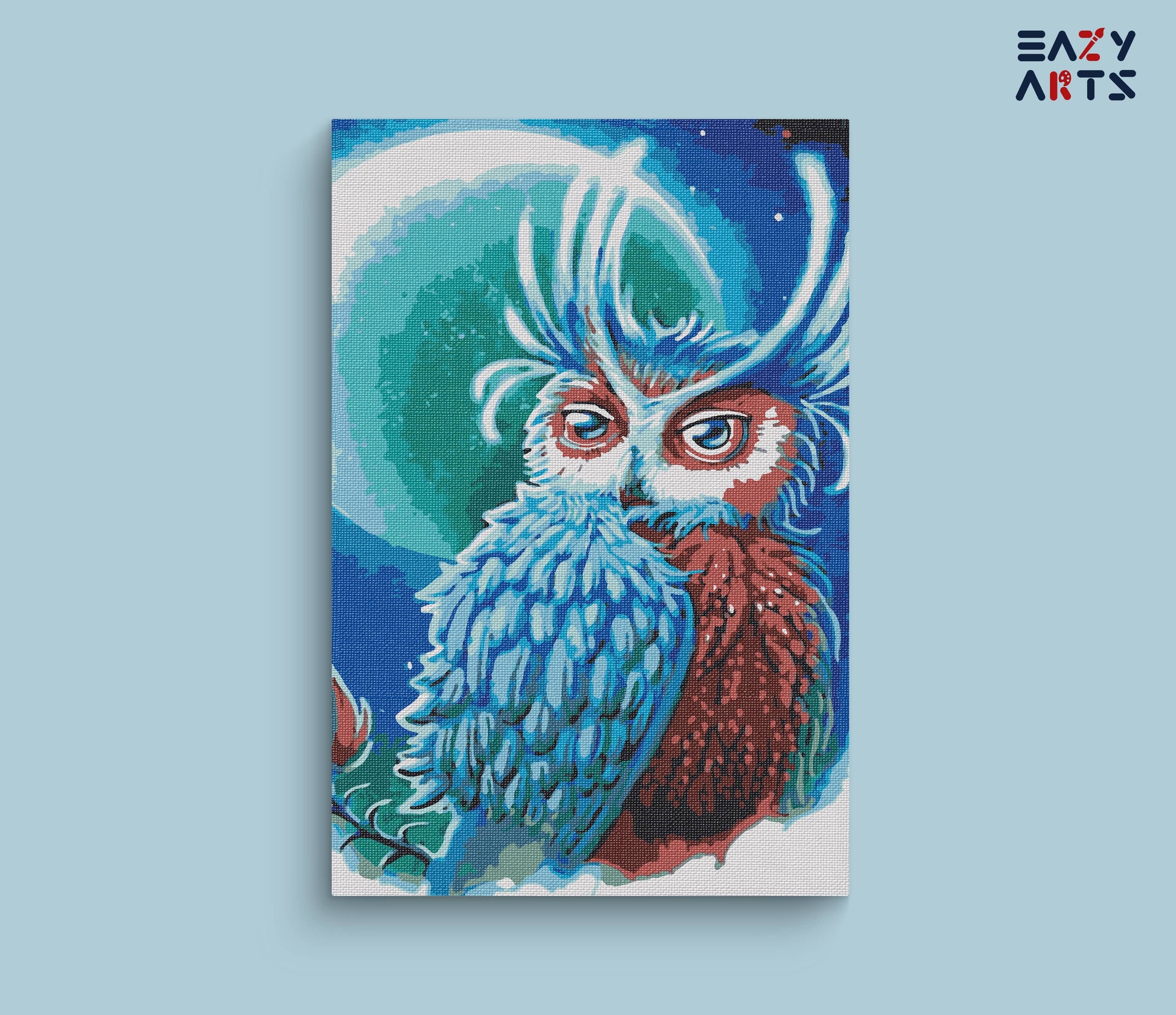 Owl In Night paint by numbers