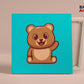 Teddy Bear Waving PBN kit for kids