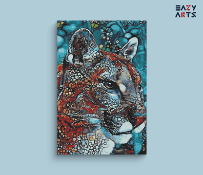 Cheetah Head paint by numbers