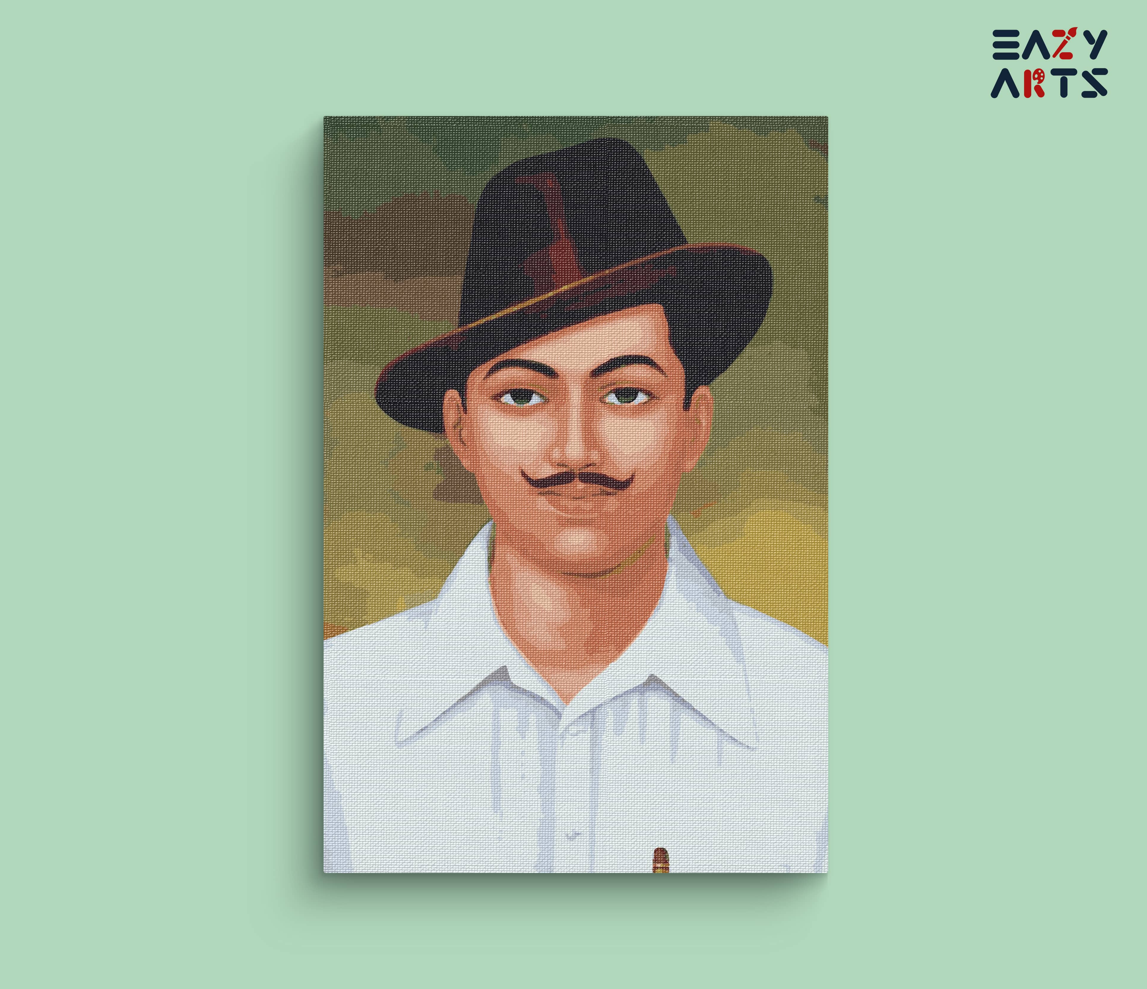 Bhagat Singh Paint By Numbers kit by Eazy Arts – eazyarts.in