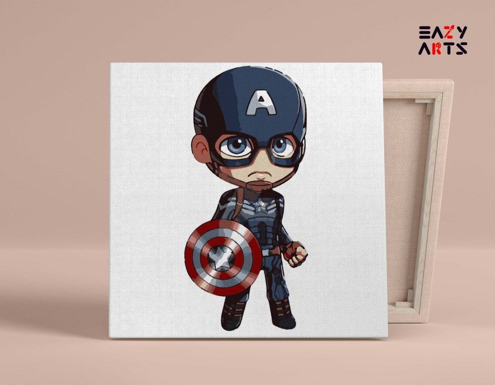 Captain America PBN kit for kids