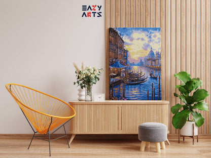River and The City paint by numbers kit