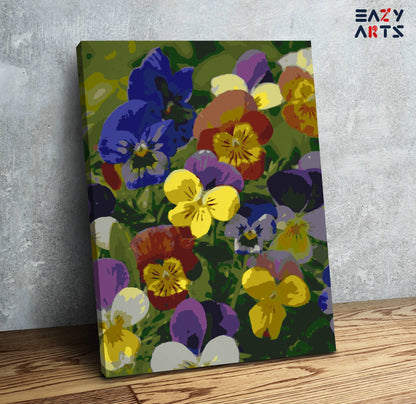 Colorful Flowers Garden PBN kit