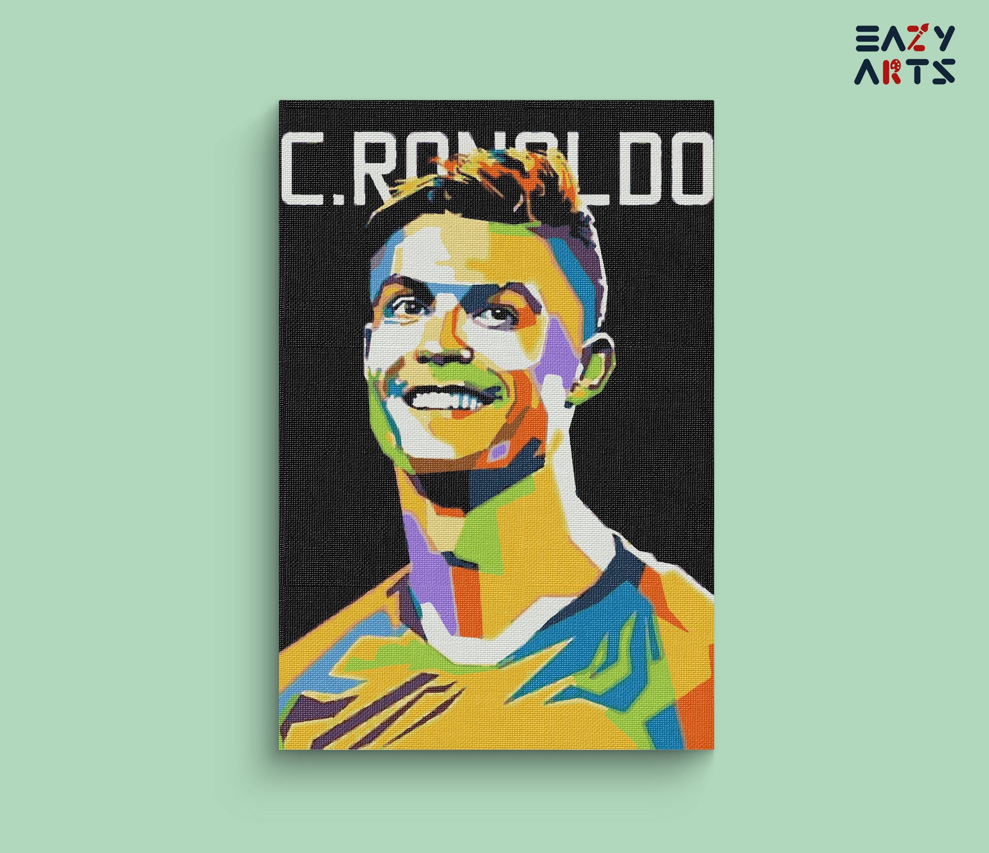 Cristiano Ronaldo Abstract paint by numbers