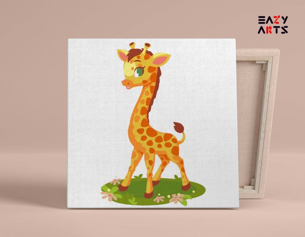 Baby Giraffe PBN kit for kids