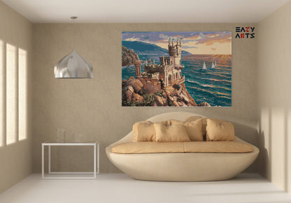 Castle on The Beachpaint by numbers kit