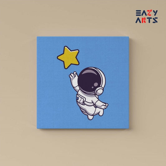 Astronaut Catching Star Paint By Numbers kit for kids
