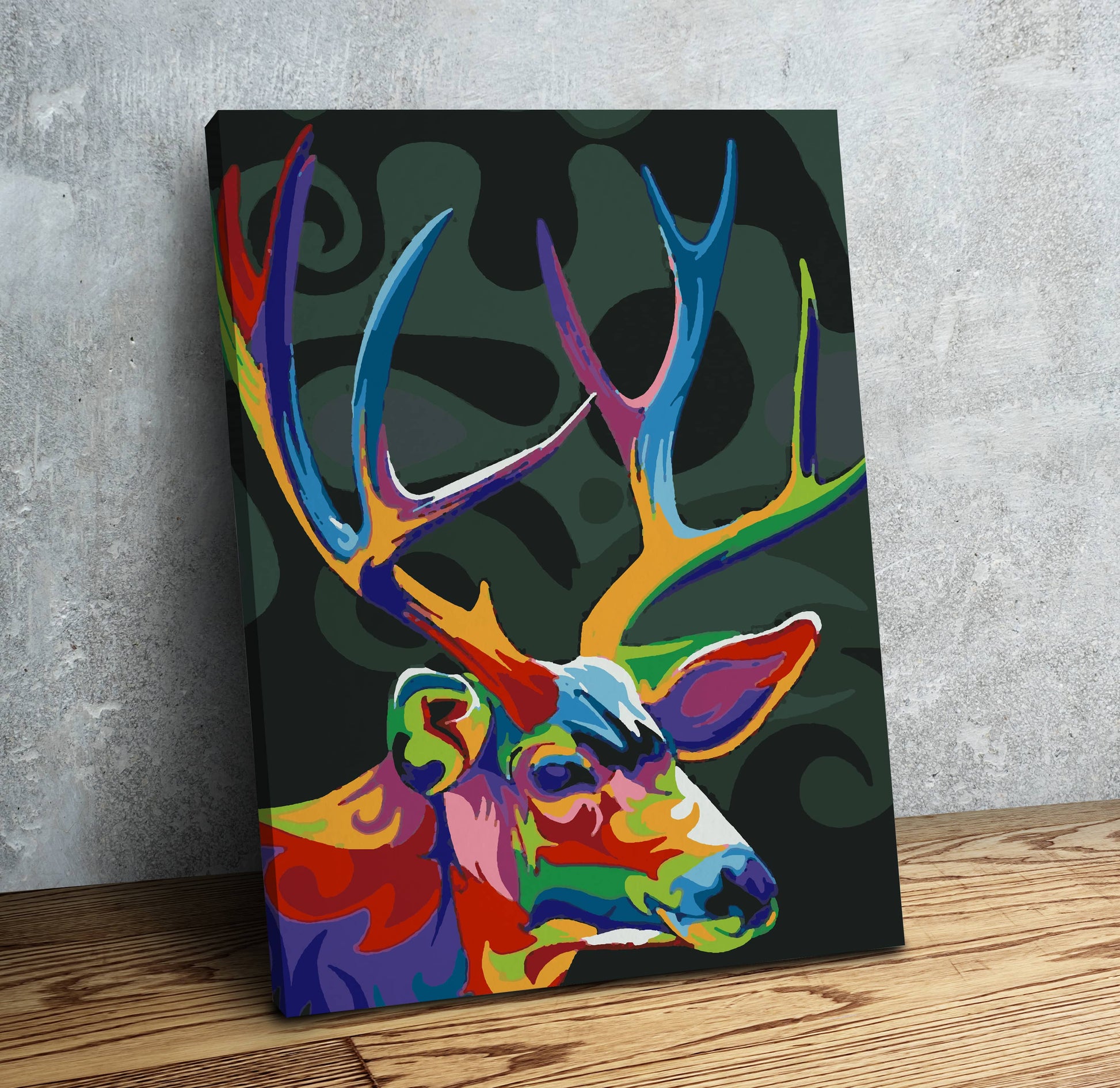 Deer abstract PBN kit