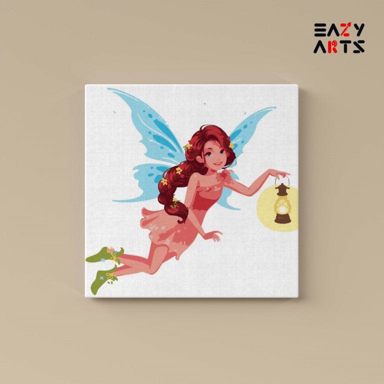 Fairy With Lamp Paint By Numbers kit for kids