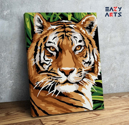 Tiger Face PBN kit for kids