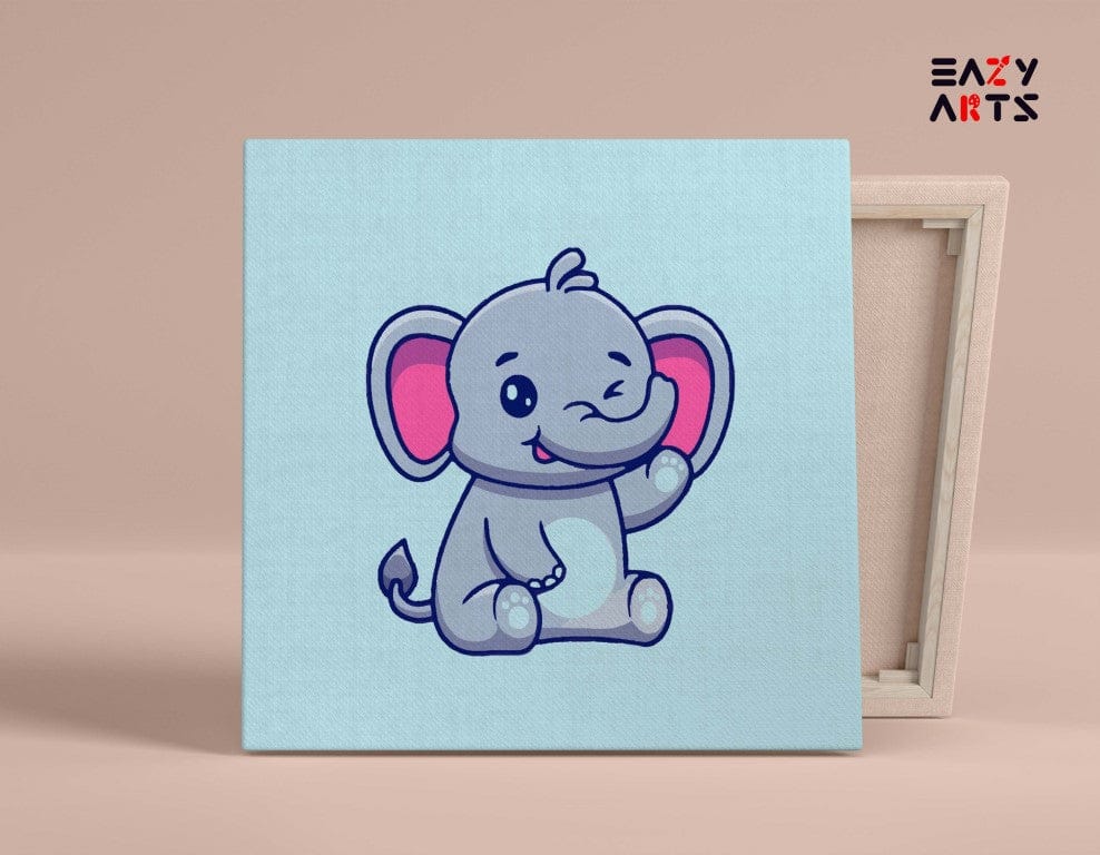 Mother elephant with her baby drawing | Simple art with rose| elephant  drawing| elephant - YouTube