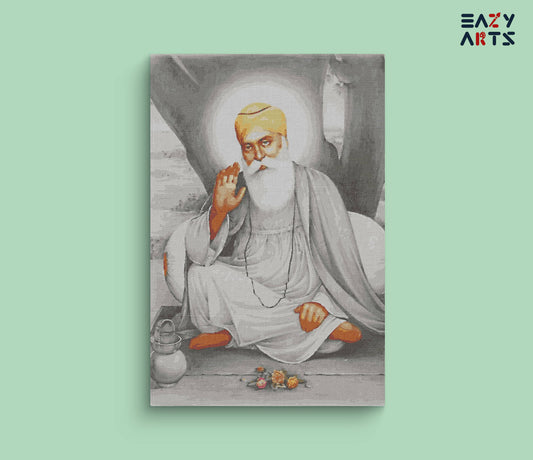 Guru Nanak Sitting paint by numbers