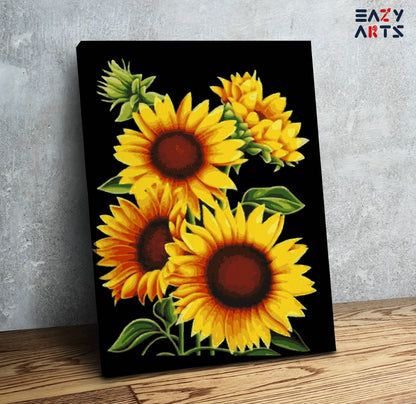 Bunch of Sunflowers PBN kit