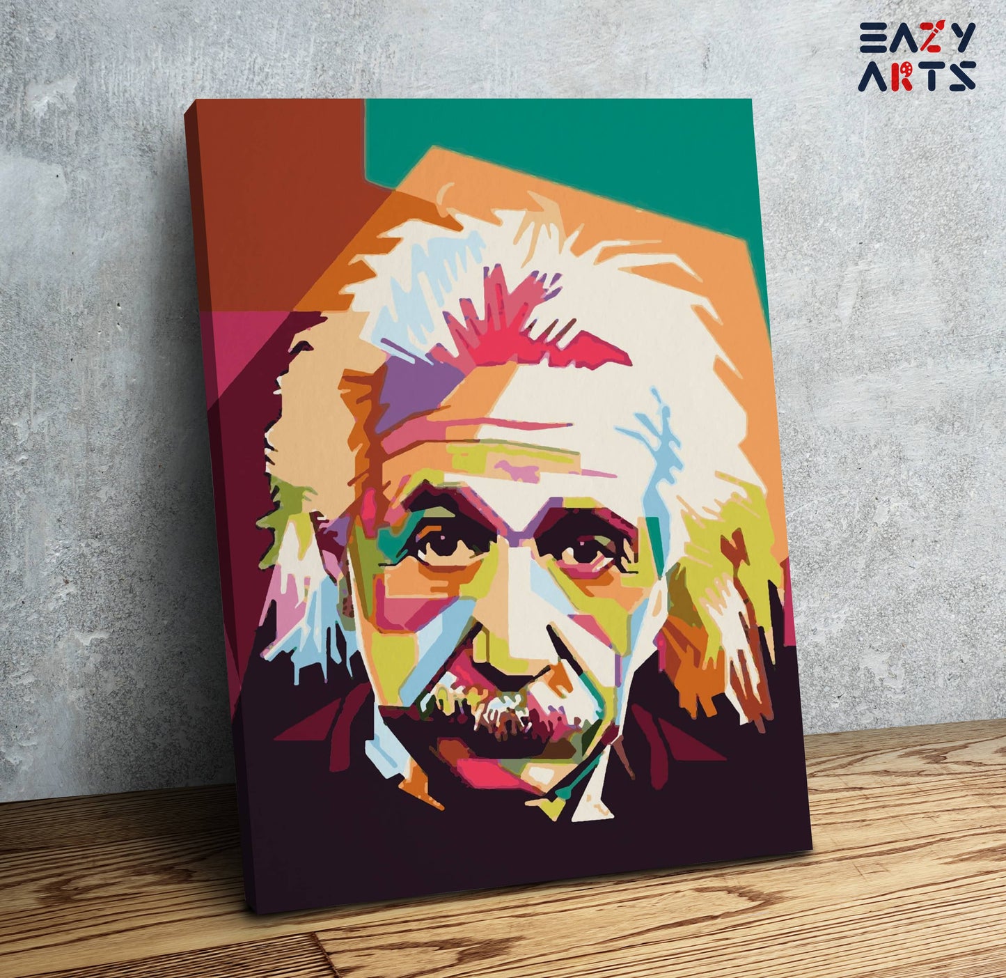 Albert Einstein Abstract paint by numbers kit