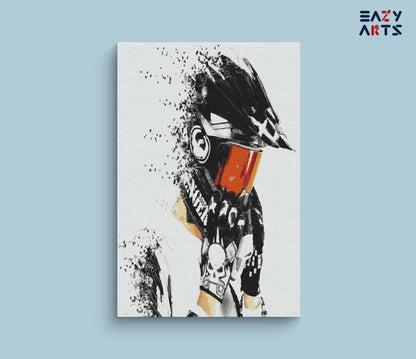 Rider Abstract paint by numbers