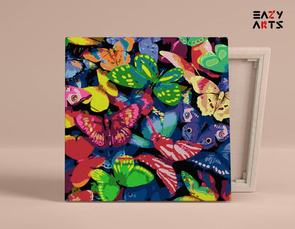 Colorful Butterflies PBN kit