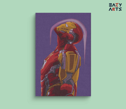 Ironman Flying paint by numbers