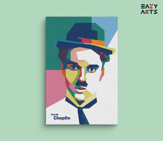 Charlie Chaplin Abstract paint by numbers