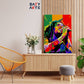 Bob Marley Singing  Abstract paint by numbers kit
