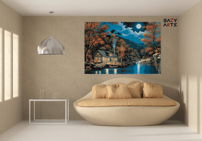 River Side Home paint by numbers kit