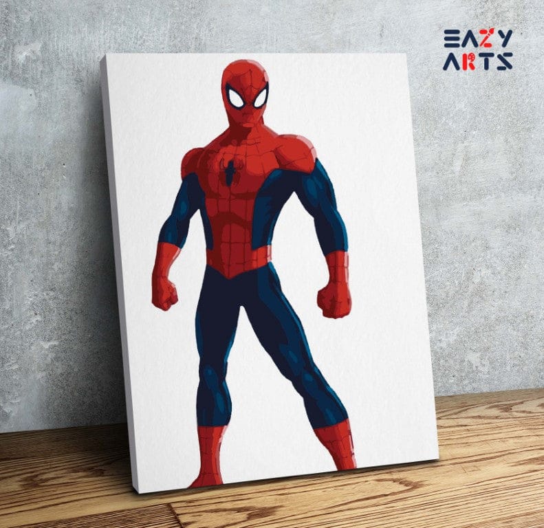 Spiderman Standing PBN kit for kids