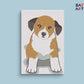 Innocent Dog Sitting Paint By Numbers kit for kids