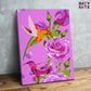 Pink Roses With Birds PBN kit