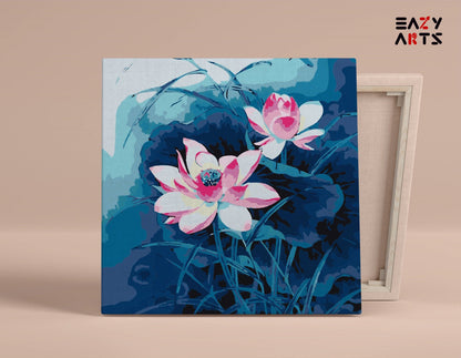 Pink Lotus Flower PBN kit