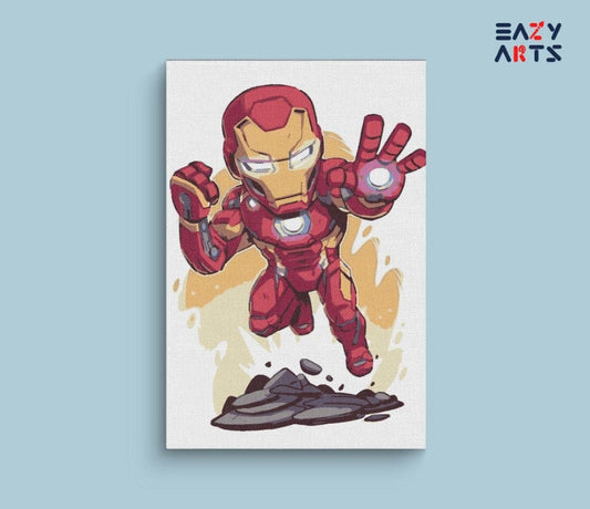 Ironman Flying Paint By Numbers kit for kids