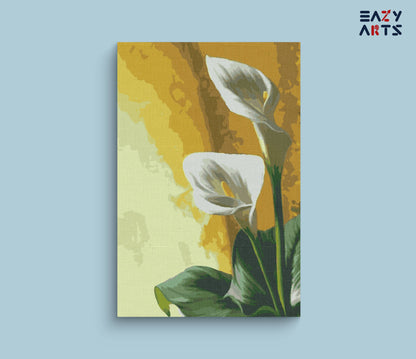 White Lilies paint by numbers