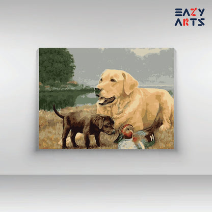 Dog Puppy and Duck PBN kit