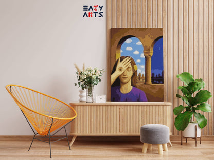 Eye Opener by MF Husain paint by numbers kit