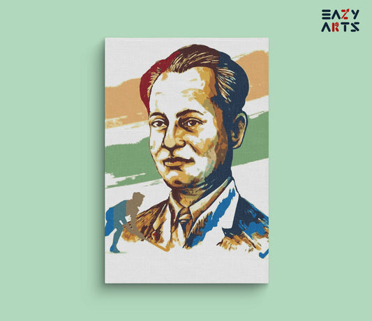 Major Dhyanchand paint by numbers