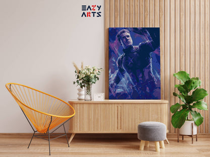 Captain America paint by numbers kit