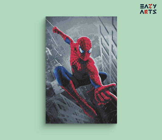 Spiderman paint by numbers