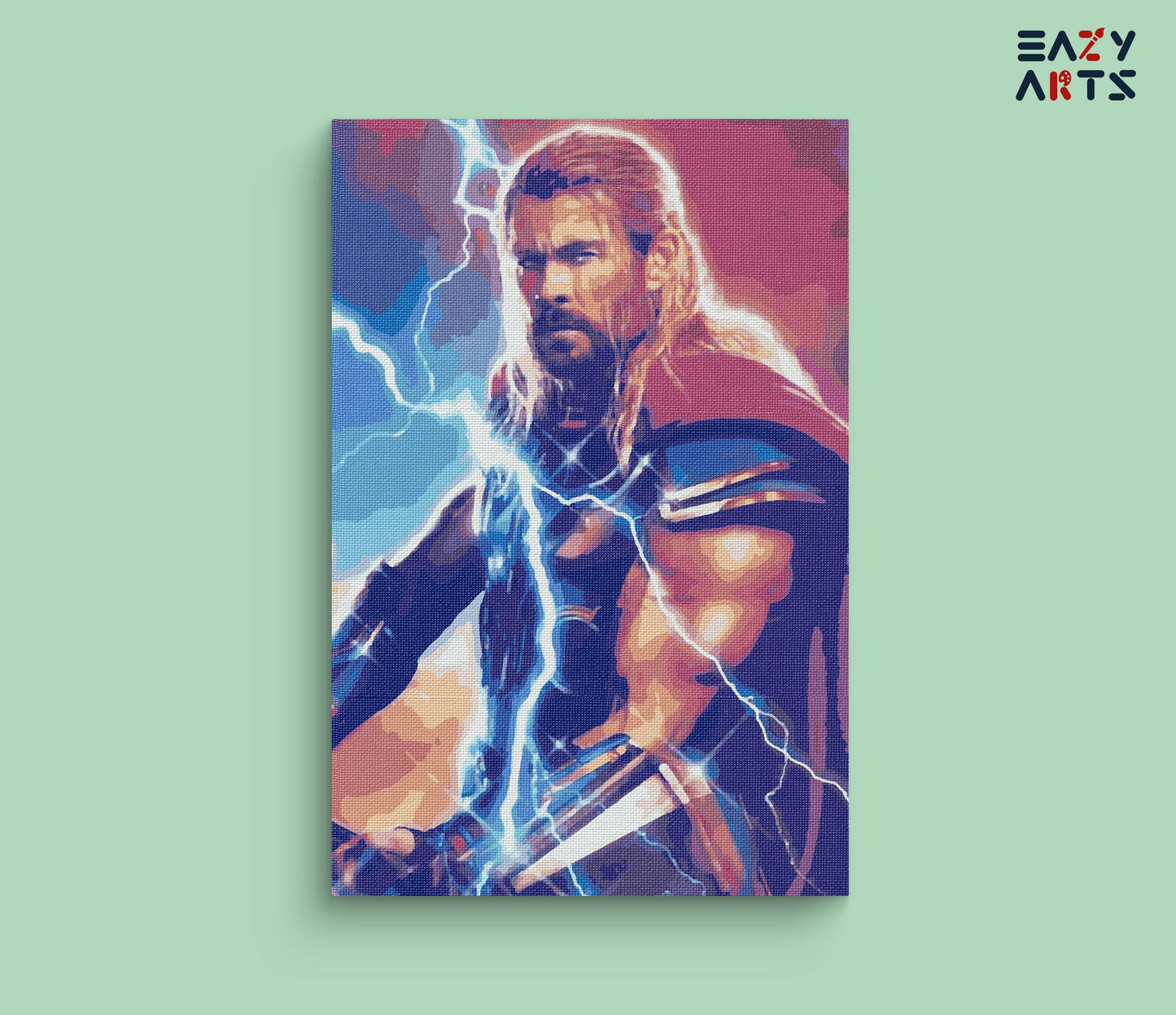 Thor Thunder paint by numbers