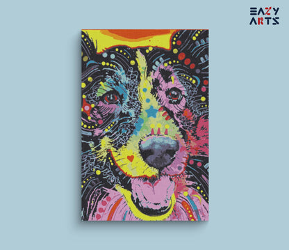Dog Colorful paint by numbers