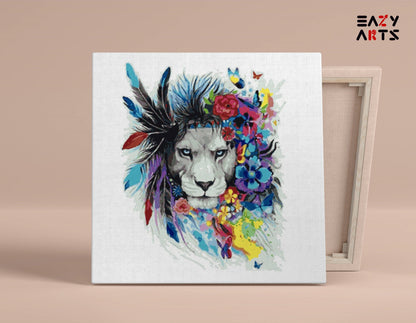 Lion Beauty paint by numbers kit