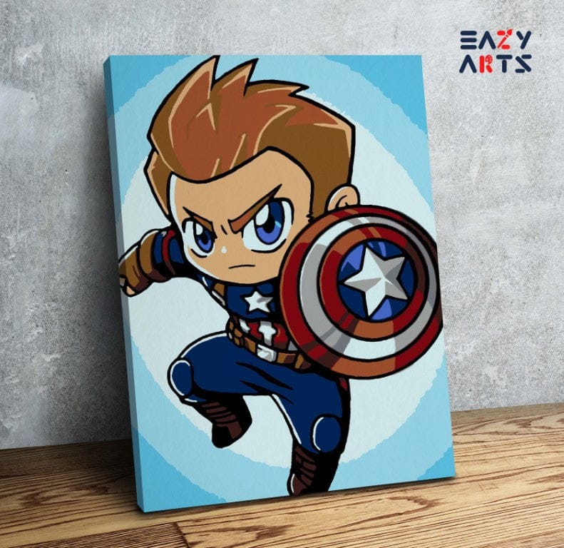 How to Draw Chibi Captain America (Chibi Characters) Step by Step |  DrawingTutorials101.com