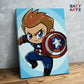 Captain America Jump PBN kit for kids