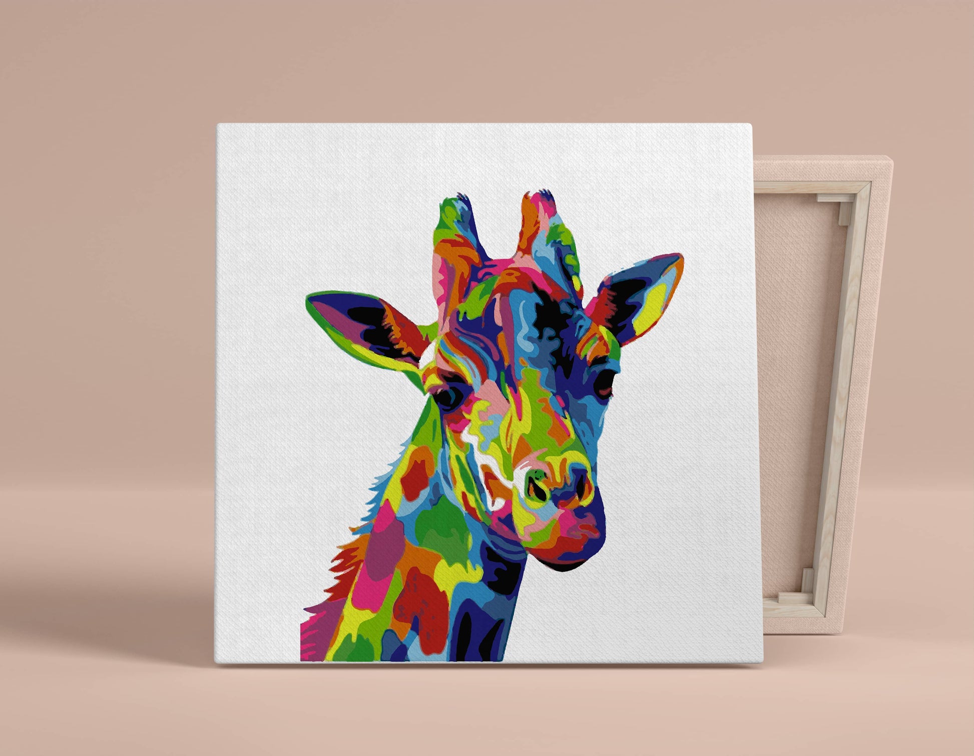 Giraffe abstract PBN kit