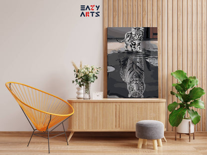 Cat As Tiger paint by numbers kit