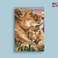 Lion Mom baby Paint By Numbers kit for kids