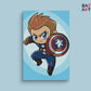 Captain America Jump Paint By Numbers kit for kids