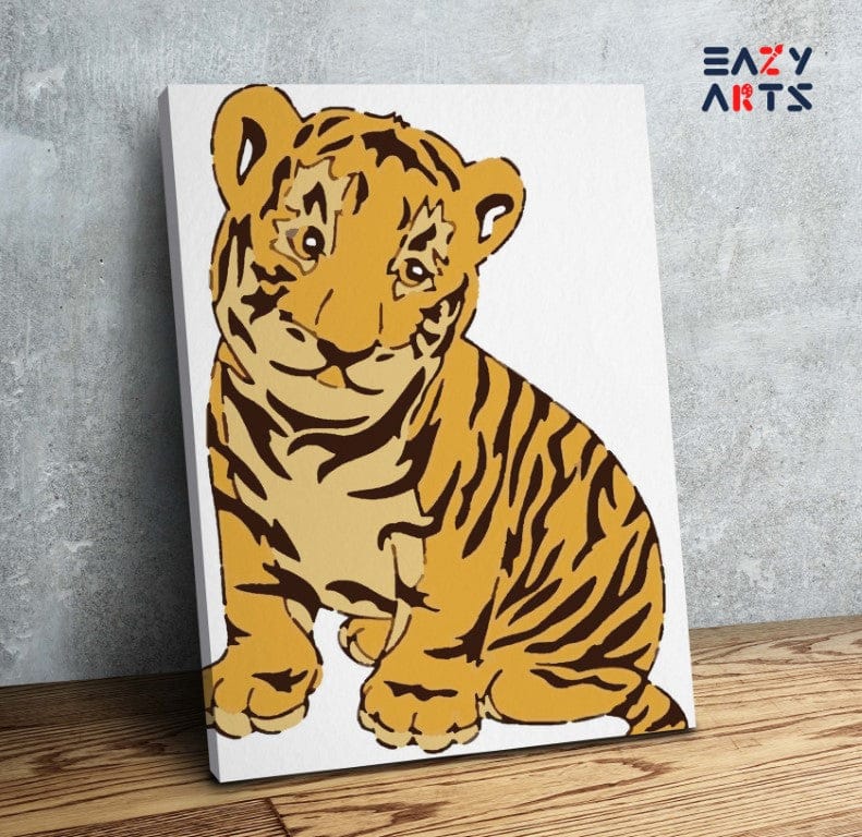 Baby Tiger PBN kit for kids
