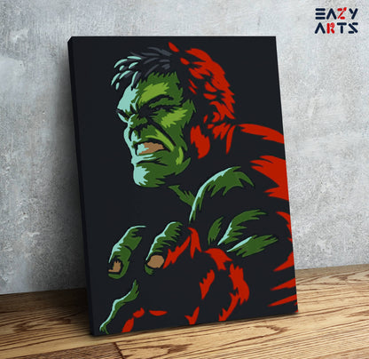 Hulk Abstract PBN kit