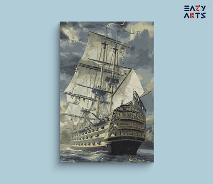 Fighter Ship paint by numbers