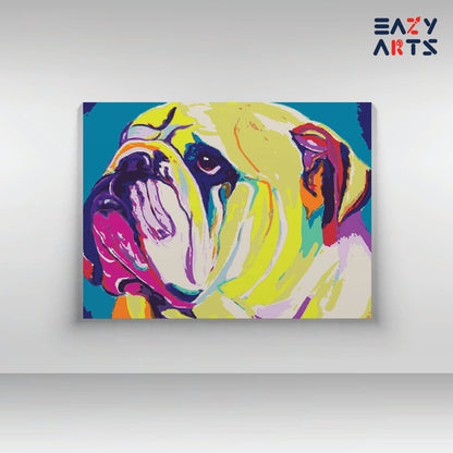 Dog Pitbull Abstract PBN kit