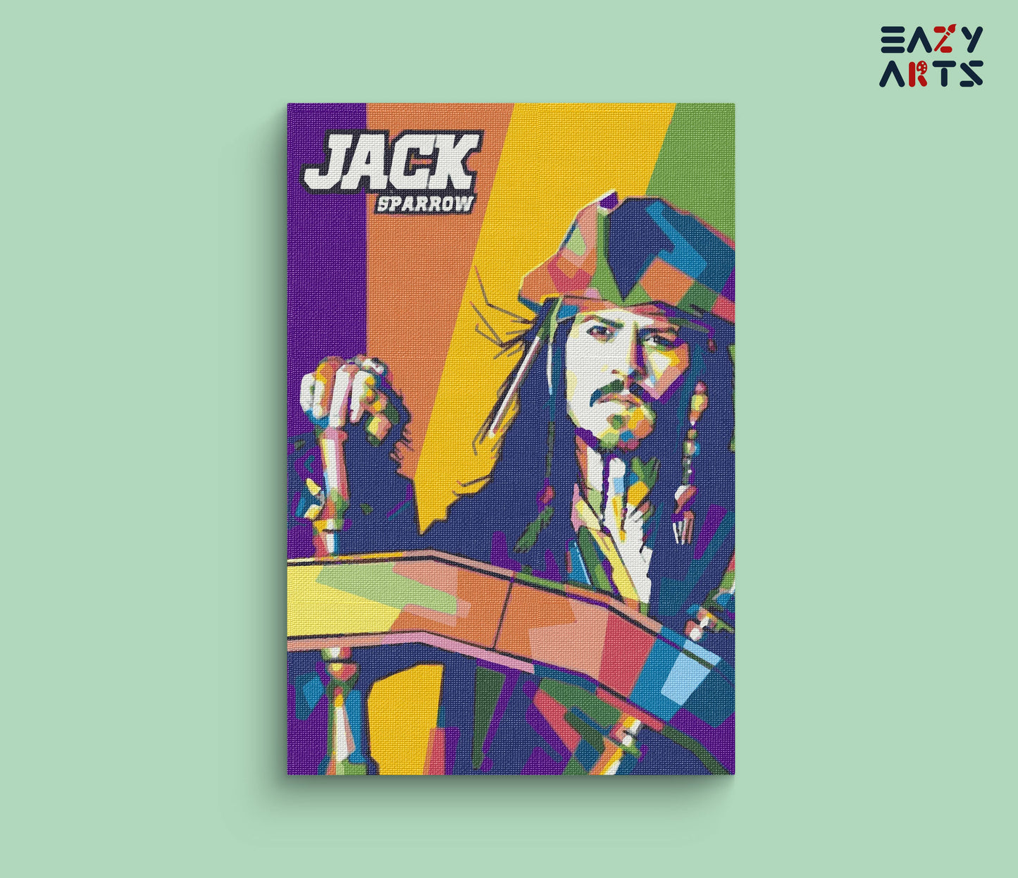 Jack Sparrow Sailing paint by numbers
