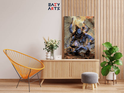 Lord Shiva Sitting paint by numbers kit